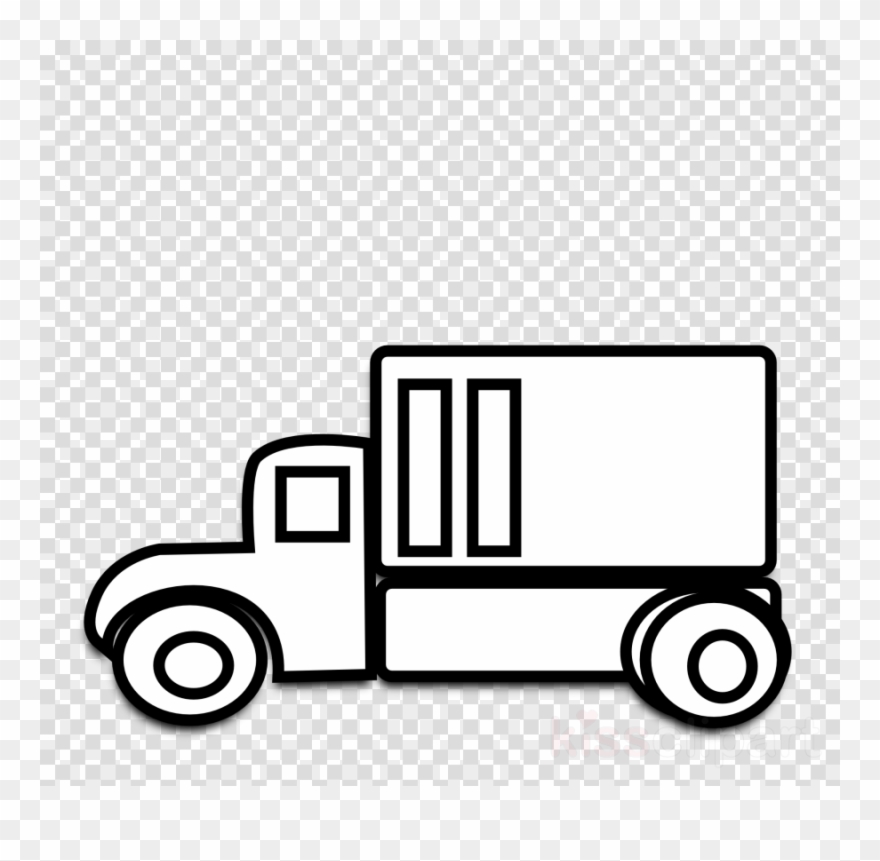 Truck Black And White Clipart Car Pickup Truck Clip - Truck Clipart Black And White - Png Download