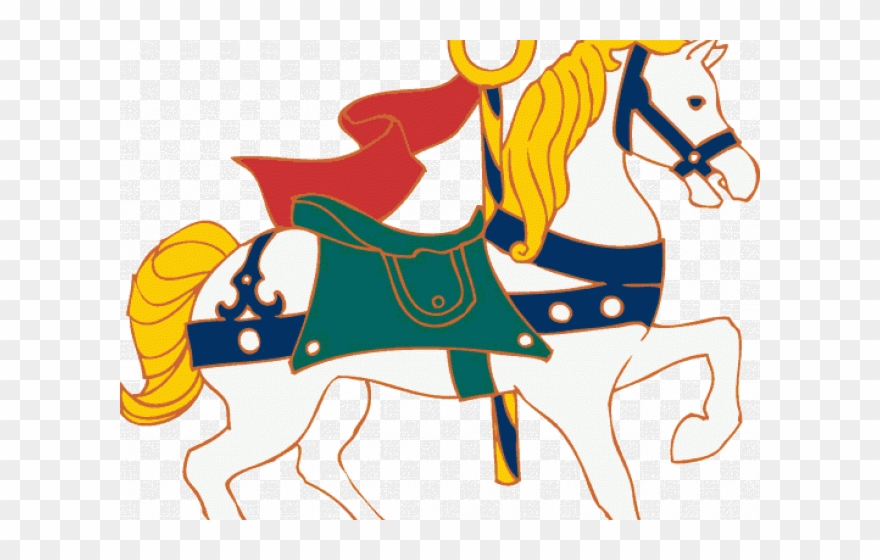 Carousel Horse Clip Art - Png Download