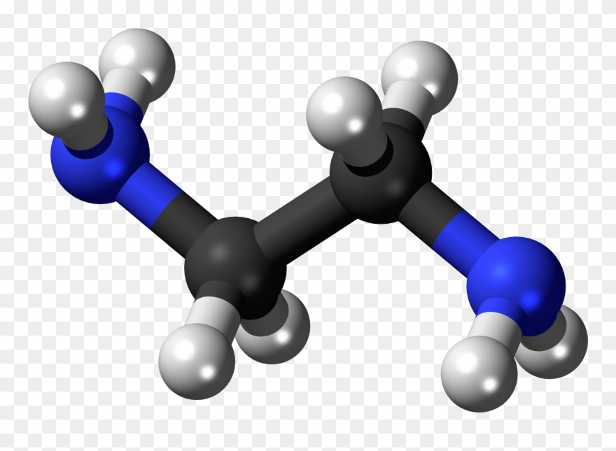 Ethylenediamine 3d Balls 2 - Diethylene Glycol Clipart
