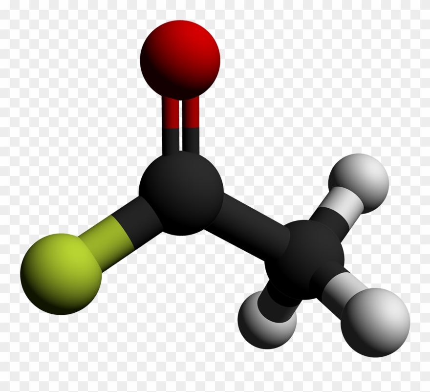 Acetyl Fluoride 3d Balls By Ahrls Clipart