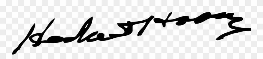 Open - Herbert Hoover Signature Clipart