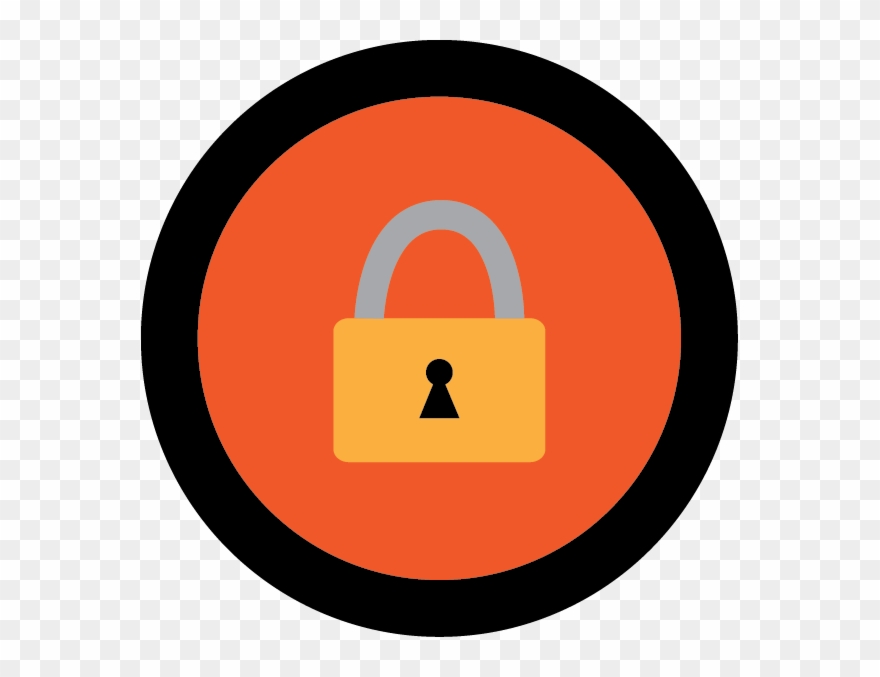 Padlock Clipart Encryption - Circle - Png Download
