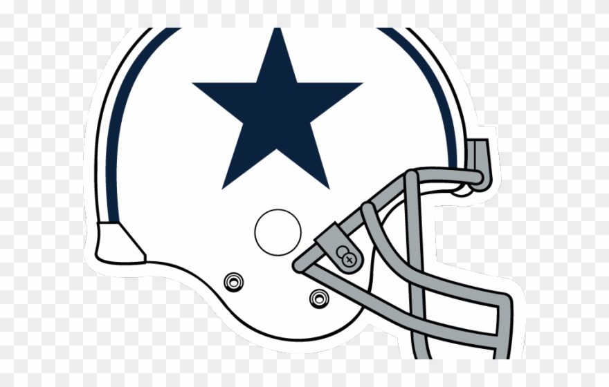 Dallas Cowboys Clipart Stars - Dallas Cowboys Helmet Svg - Png Download