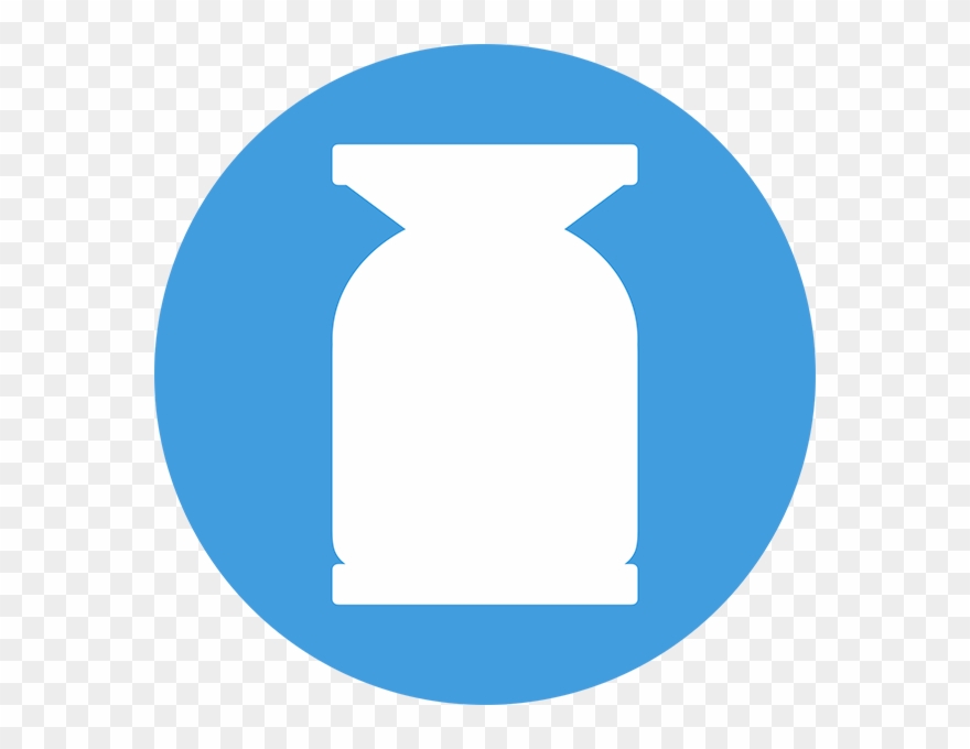 Plastic Kegs - Email Icon Round Blue Clipart