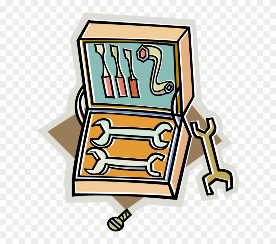 Vector Library Adjustable Spanner Tool Image Illustration - Tool Clipart