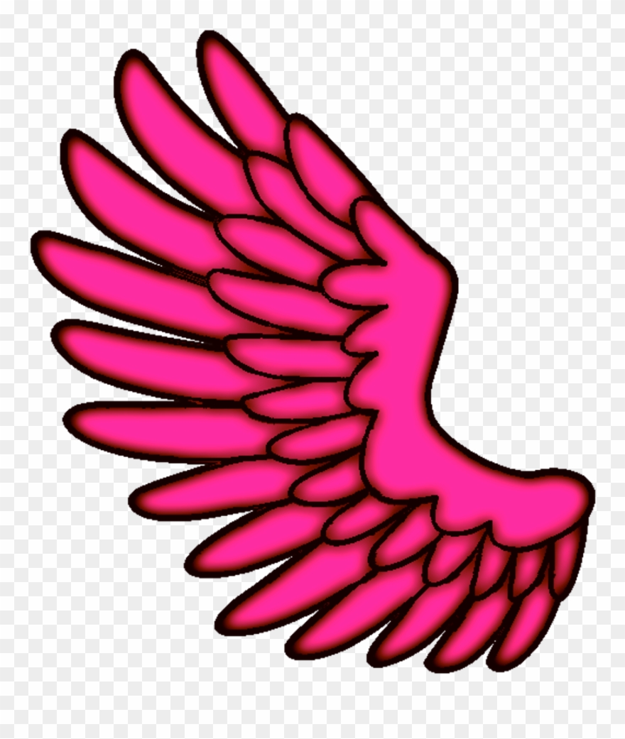 Wings Wing Pinkwings Pink Hotpink Angelwings Angel - Portable Network Graphics Clipart
