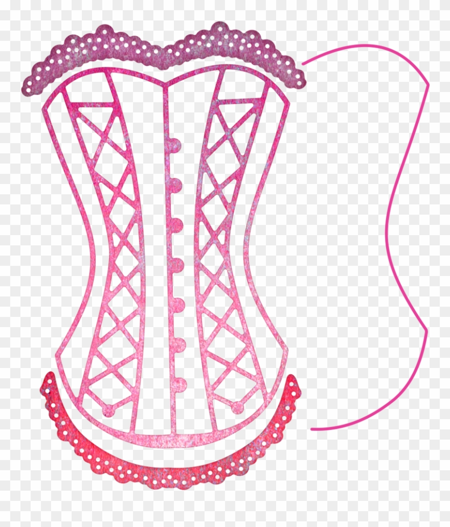 Corset W/angel Wing - Cheery Lynn Designs Steampunk Die Corset W/ Angel Wing, Clipart