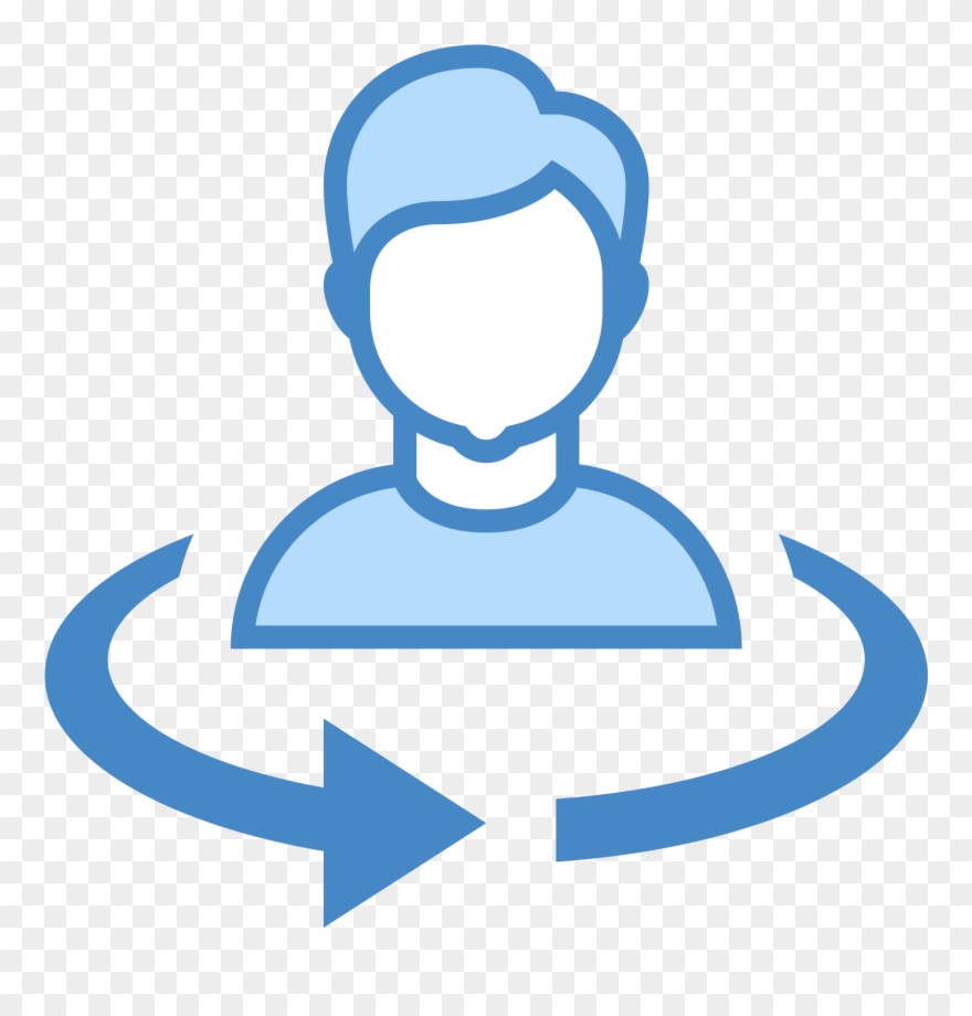 Change User Male Icon - Icono Cambio De Usuario Clipart