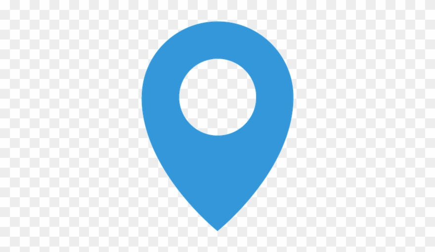 Icon, Contact, Flat, Web, Business, Symbol - Blue Location Icon Png Clipart