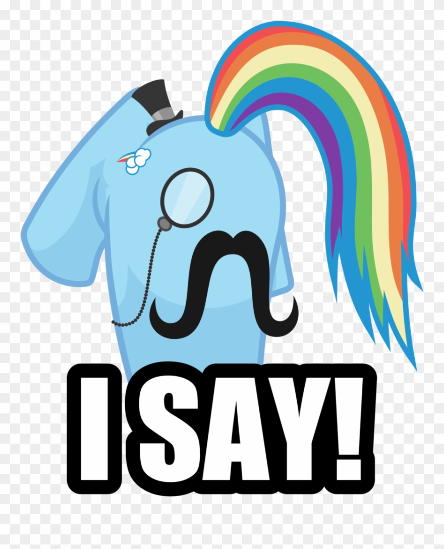 Hat, I Say, Monocle, Mousdash, Moustache, Plot, Rainbow - Word Props For Photo Booth Clipart