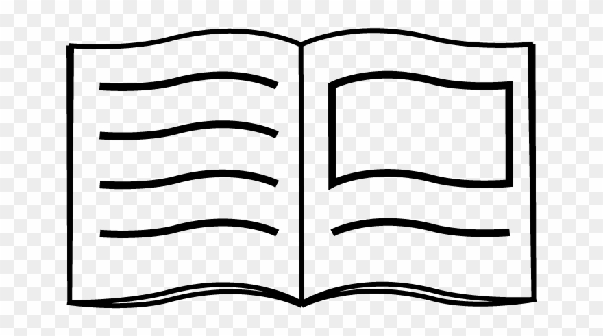 Magazine Icons - Black And White Magazine Icon Clipart