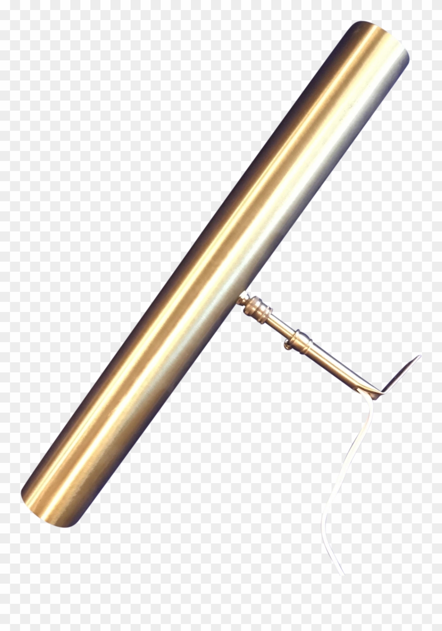 Vintage House Of Troy Contemporary Satin Brass 2-bulb Clipart