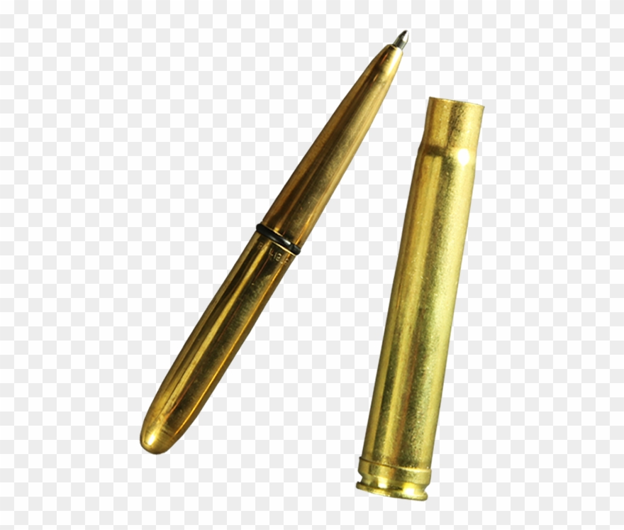 375 Mag Brass Bullet Pen Black Ink - Bullet Pen Clipart
