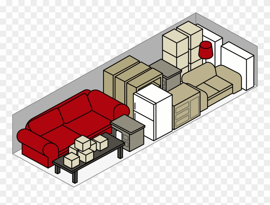 3 Rooms - Studio Couch Clipart