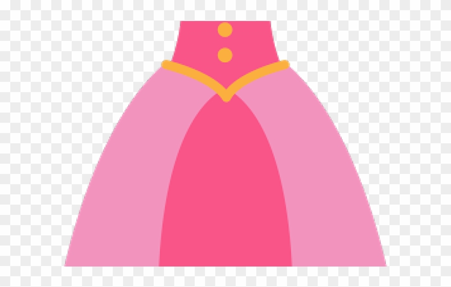 Pink Dress Clipart Pink Clothing - Pink Princess Dress Clipart - Png Download