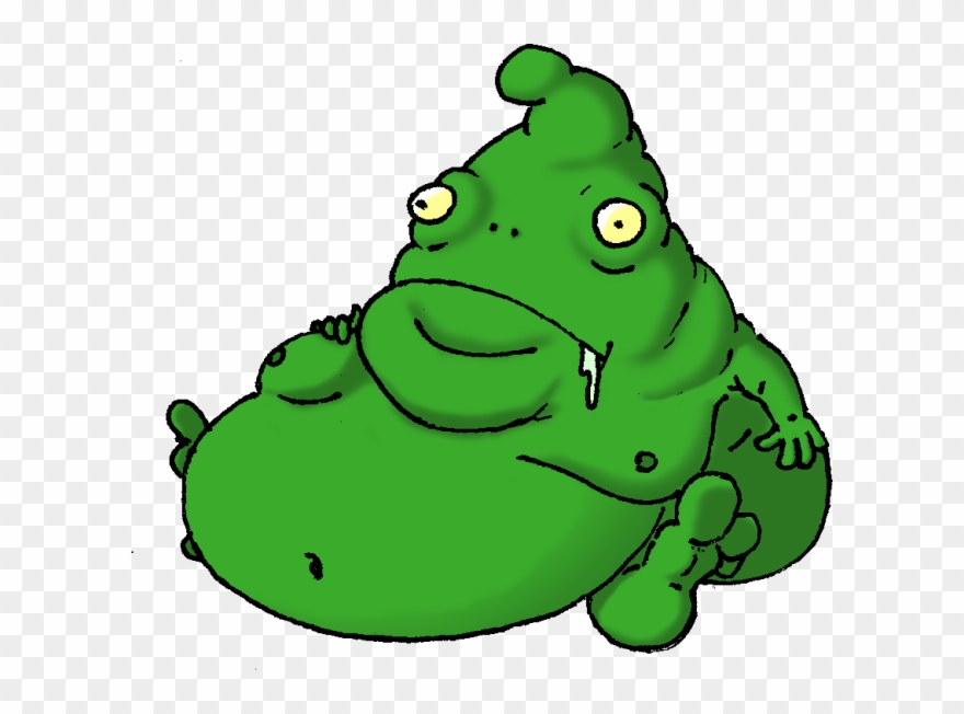 Frogs Clipart Evil - Green Blob - Png Download