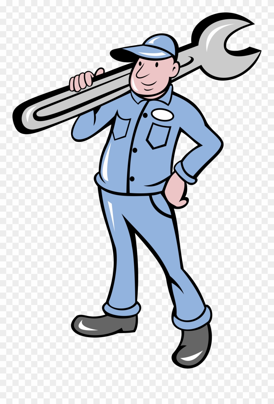 Cartoon Auto Repair Wrenches Transparent Background - Wrench Mechanic Clipart