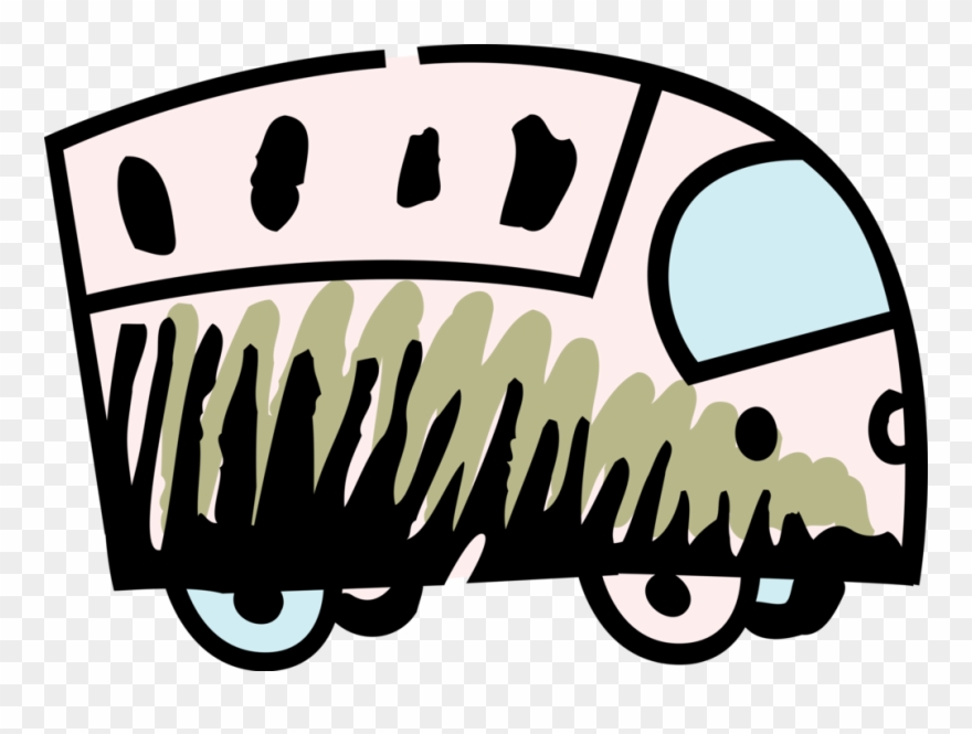 Vector Illustration Of Urban Transportation Intercity - Transport Clipart