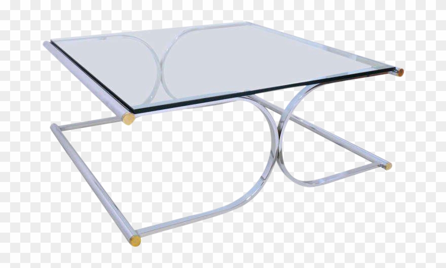 Chrome And Glass Coffeecocktail Table Clipart