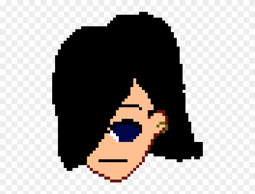 Emo Girl - Pixel Art Clipart