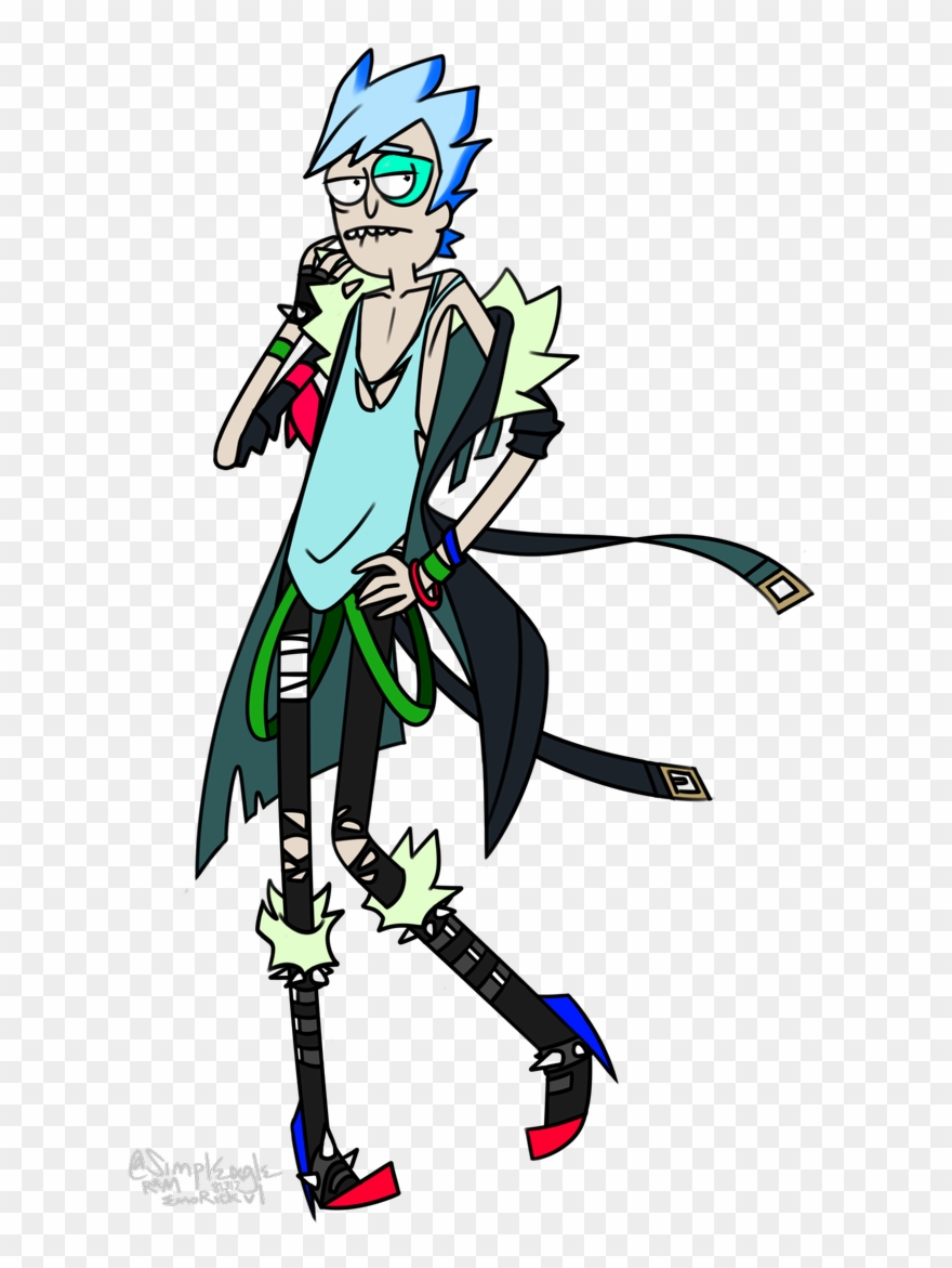 Simpleagle On Twitter - Rick And Morty Emo Rick Clipart