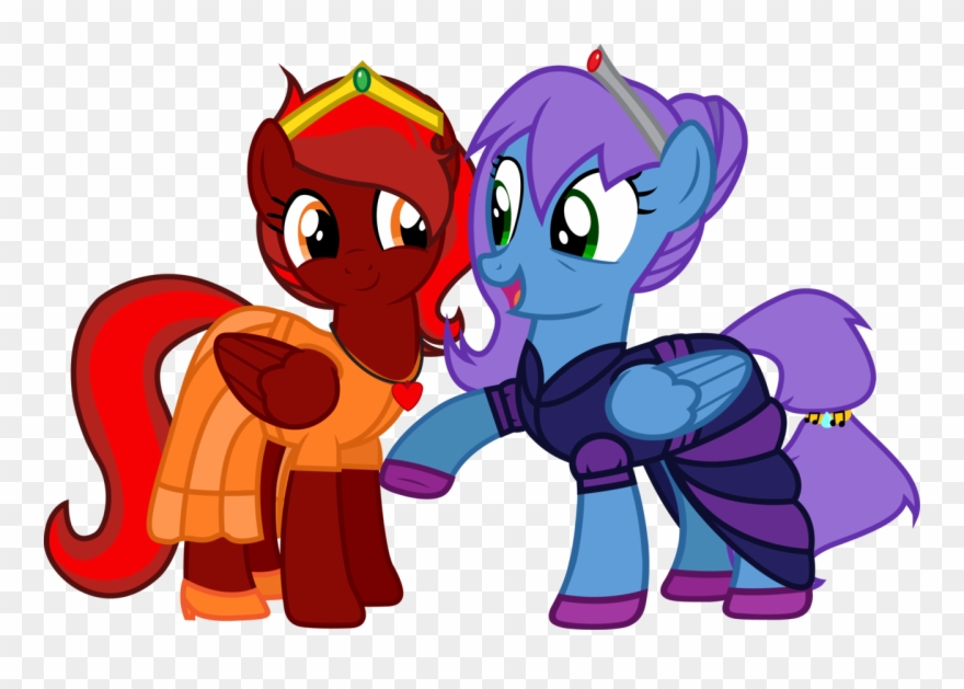 Davidsfire, Clothes, Crown, Dress, Duo, Female, Happy, - Cartoon Clipart