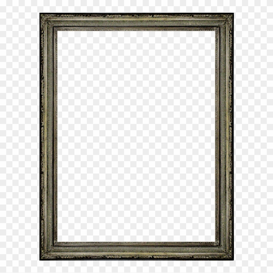 Accent Mirrors With Silver Plastic Frames Clipart