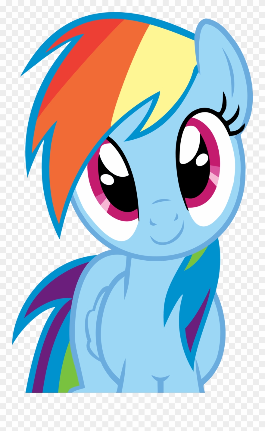 Rainbow Dash Innocent Smile By Rontoday - My Little Pony Rainbow Dash Clipart