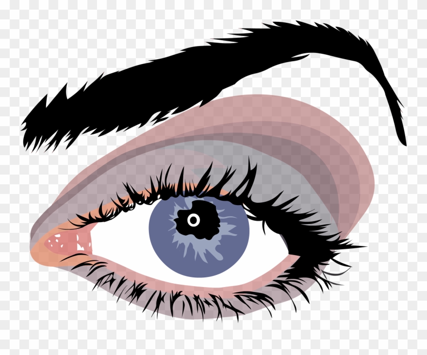 Vector Free Stock Eyelash Clipart False - Eye - Png Download
