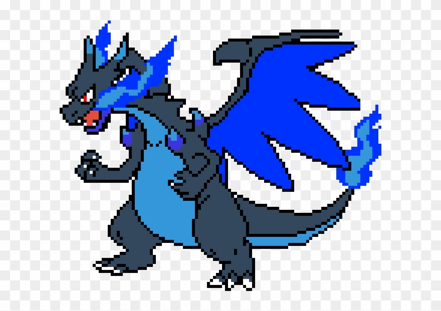 Mega Charizard X - Pokemon Mega Evolution Charizard X Clipart