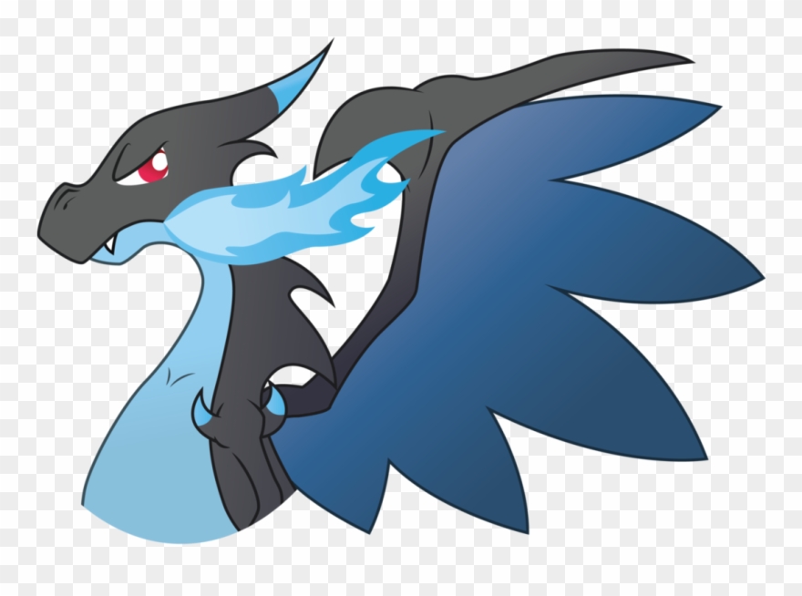 X By Zekrom On - Mega Charizard X Wings Clipart