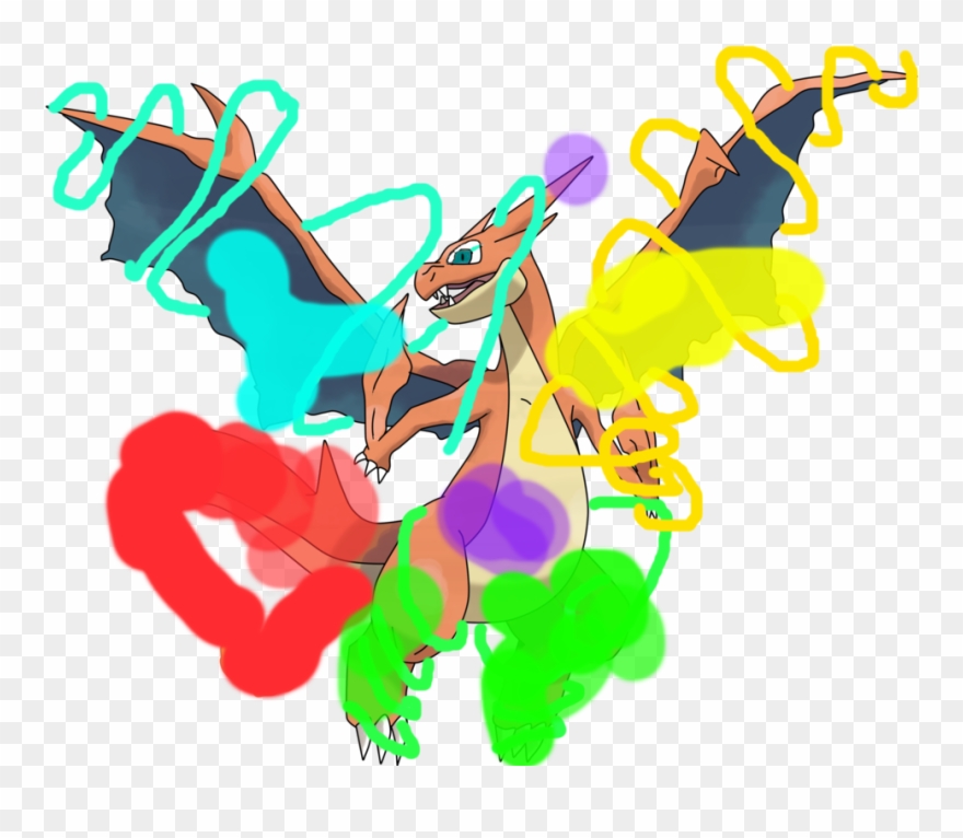 Charizard En Apuros - Graphic Design Clipart