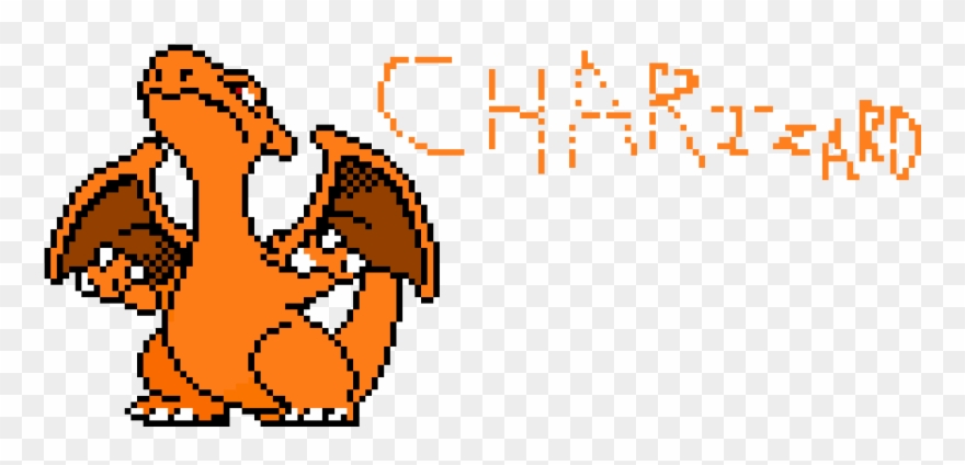 Charizard - Pärlplattor Stora Pokemon Charizard Clipart