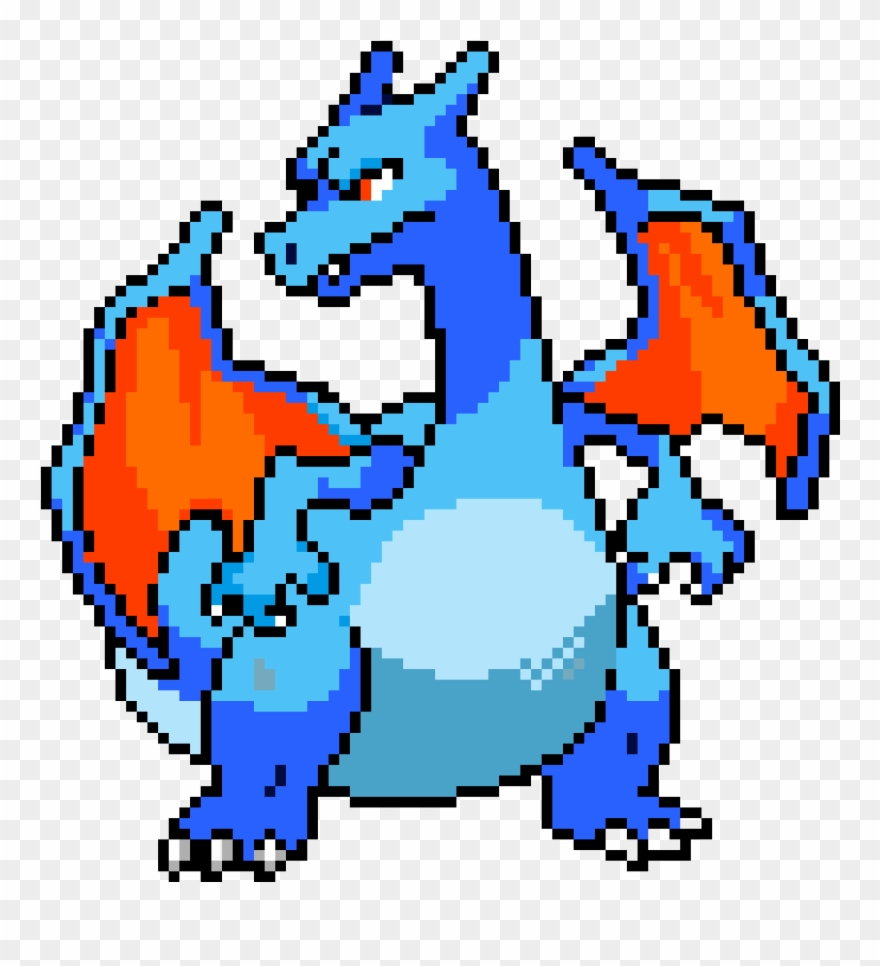 Charizard Pixel Art Clipart