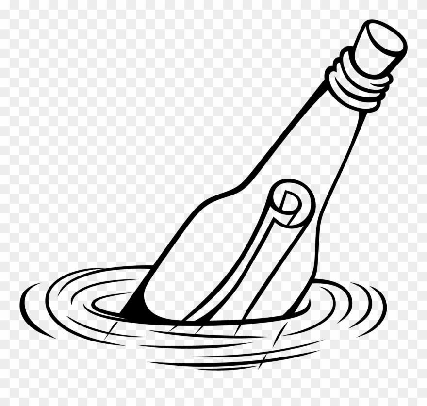 This Iframe Contains The Logic Required To Handle Ajax - Message In A Bottle Drawing Clipart