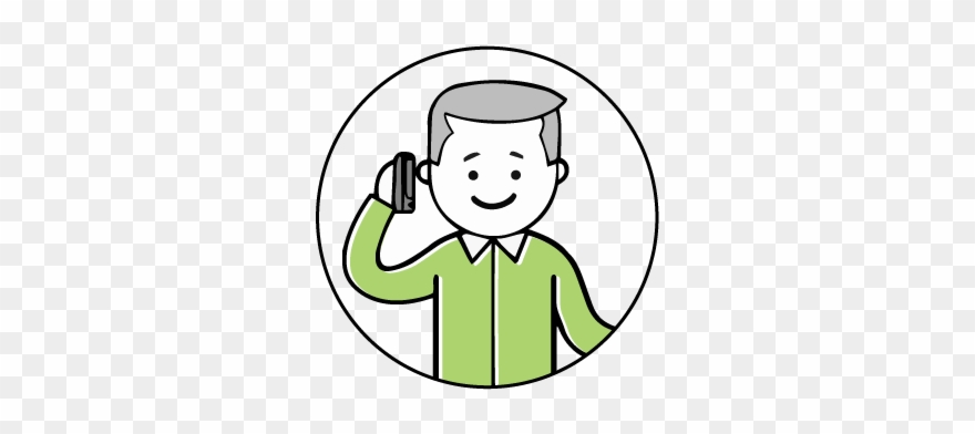 Call By Phone - Cartoon Clipart