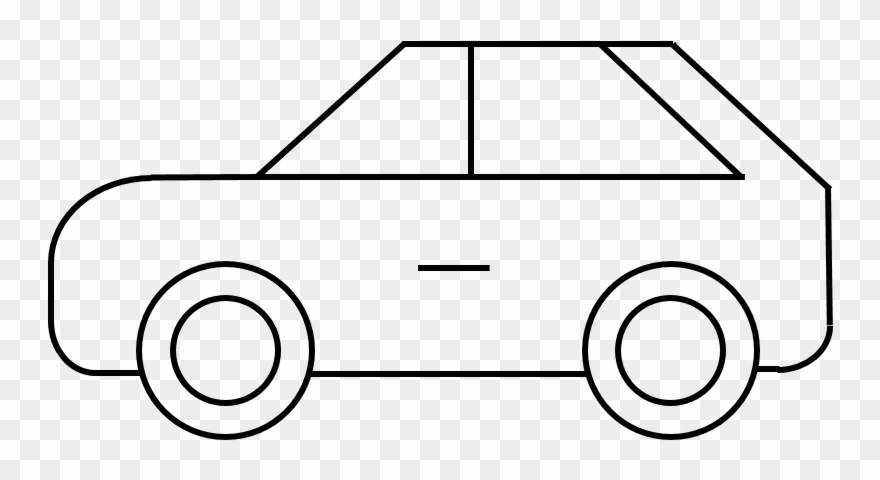 Cars & Other Vehicles - Line Art Clipart