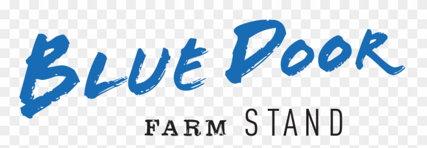 Blue Door Farm Stand Logo Clipart