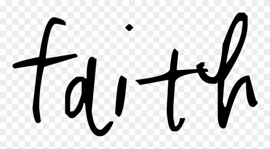 Words Transparent Faith Clip - Faith Word Transparent Background - Png Download