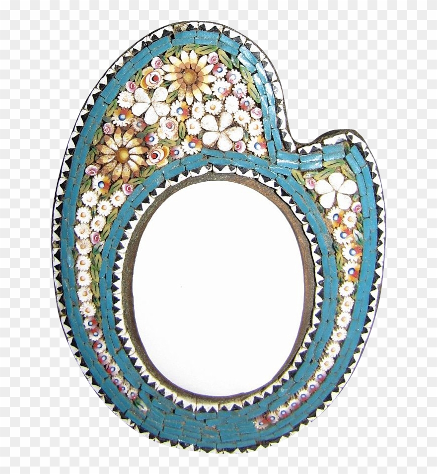 Lovely Antique Micro Mosaic Photograph Frame, Artist's - Photograph Clipart