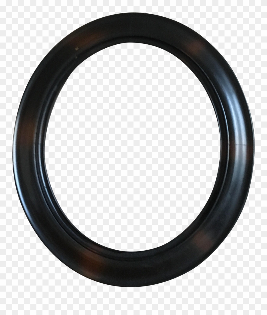 Antique Oval Wooden Frame - Hangszóró Gumiperem Clipart