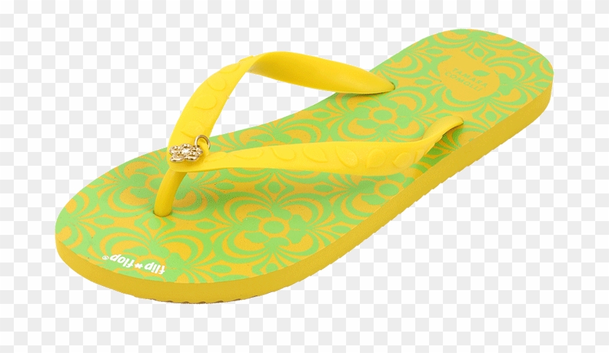 Tamara Comolli Flower Flip Flop In Yellow - Flip-flops Clipart