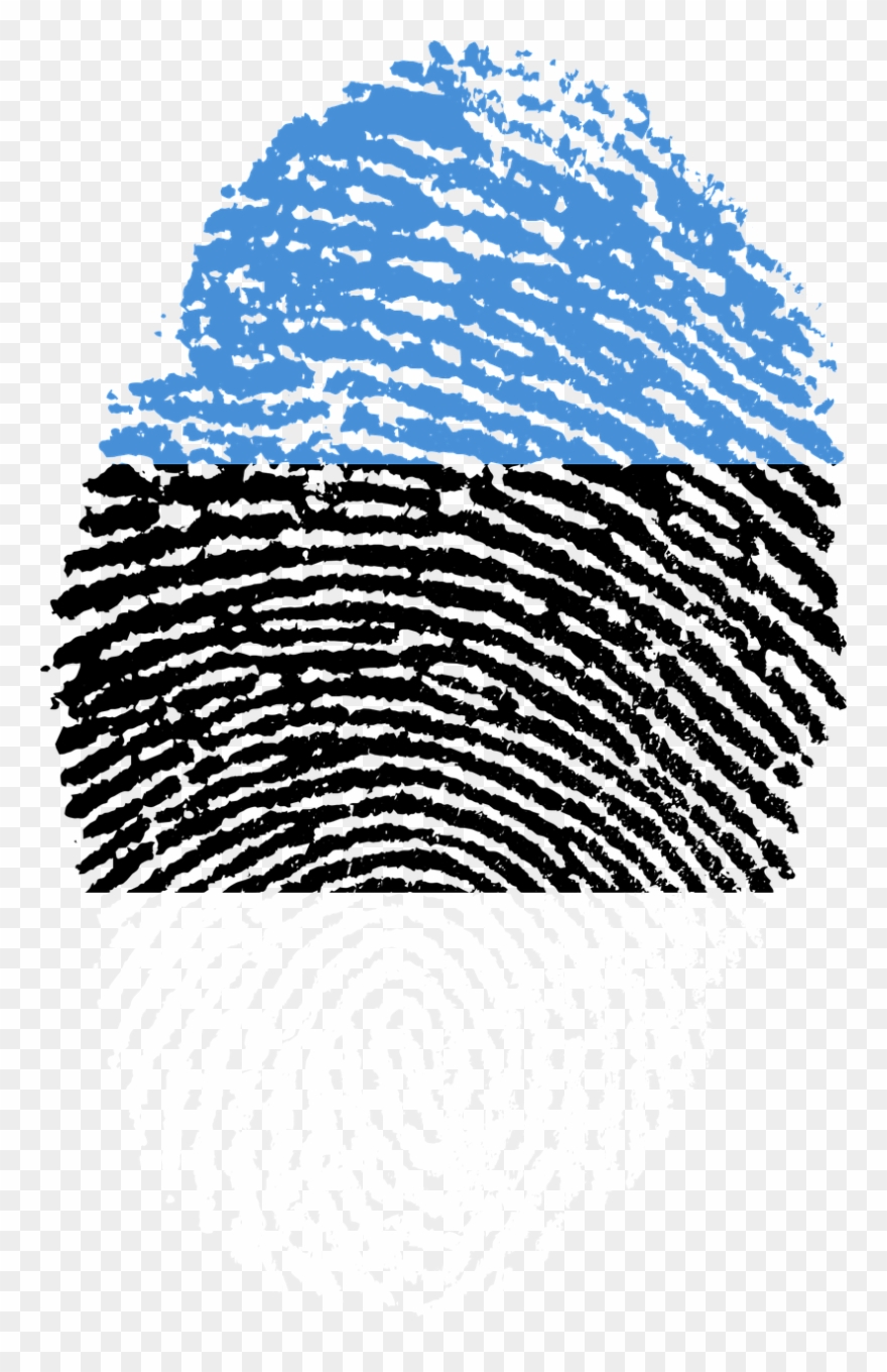 Estonia Flag Fingerprint Country Png Image Clipart