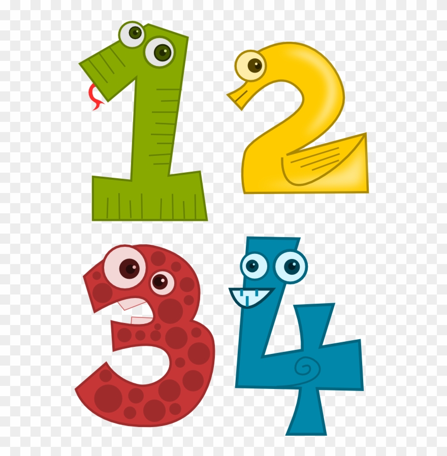 Print - Animal Number Clipart