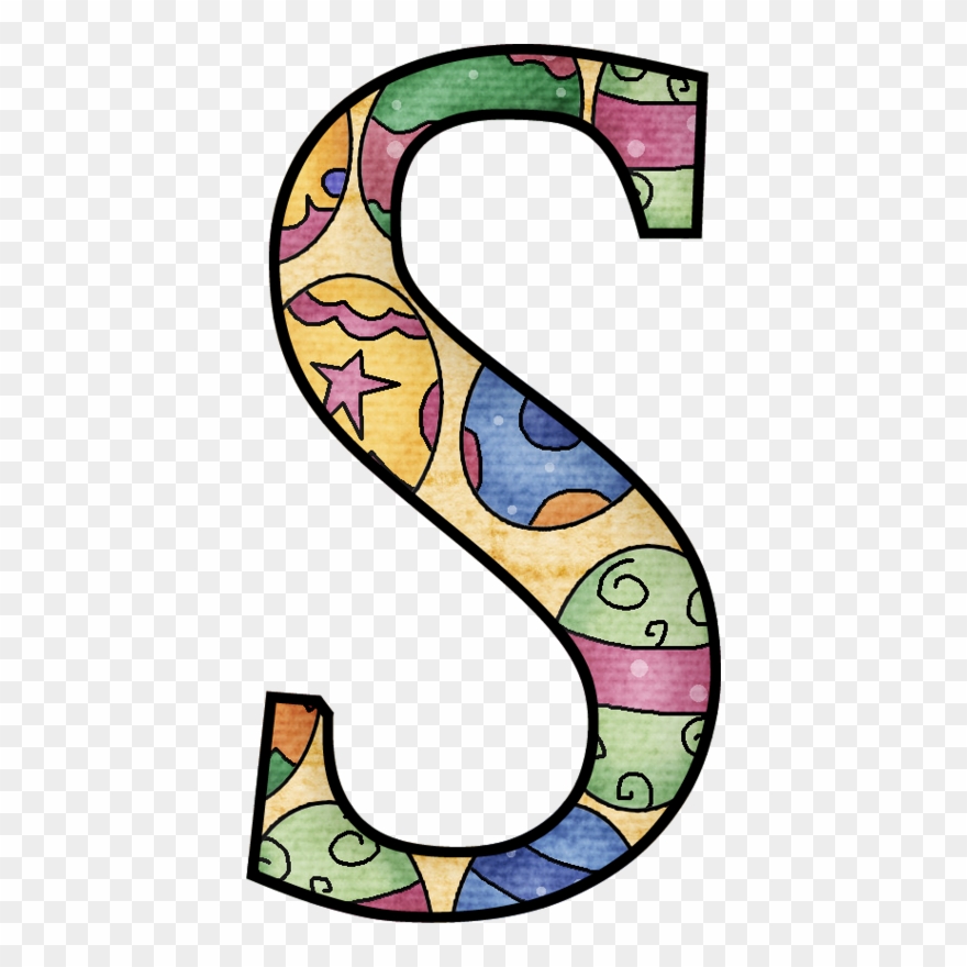 B *✿* Easter Multicolor Alphabet Letters Design, Alphabet Clipart