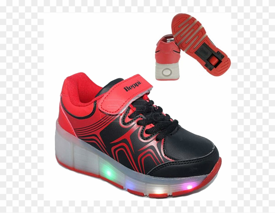 Zapatillas Con Luces - Black Clipart