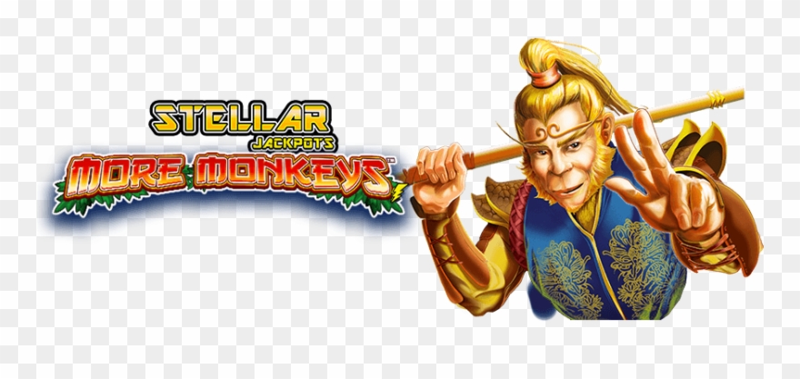 Play Stellar Jackpot With More Monkeys - Slot Machine Clipart