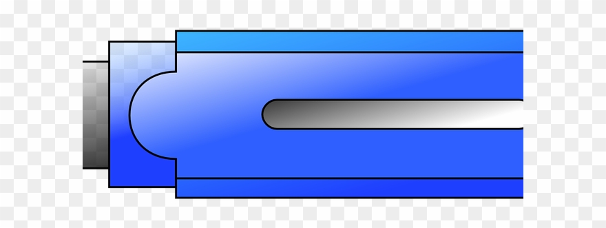 Usb Flash Clipart Blue - Png Download