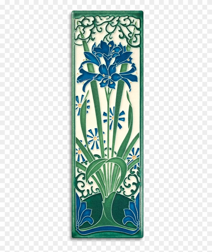 Amaryllis Tile In China Blue - Tile Clipart