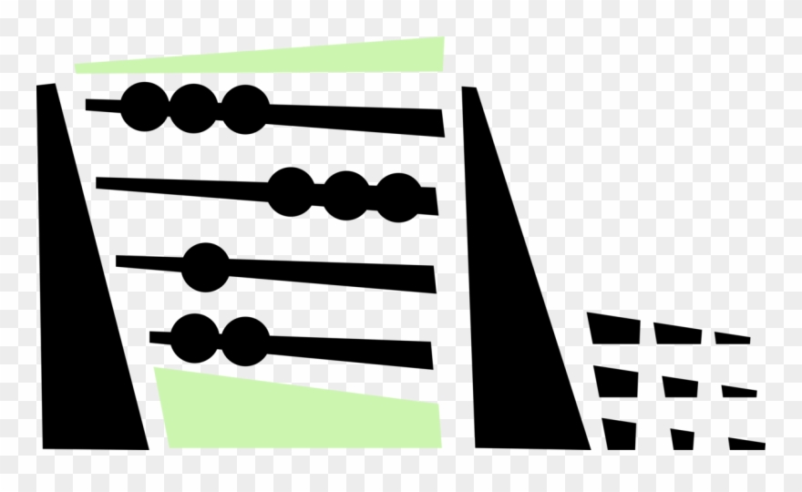 Vector Illustration Of Abacus Counting Bead Frame Calculating - Graphic Design Clipart